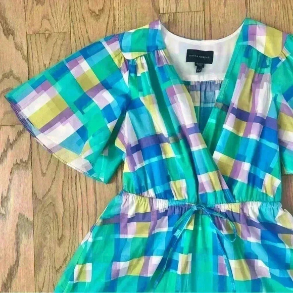 Donna Morgan Women’s Plaid Marina Mini Dress Size Medium - Picture 9 of 15